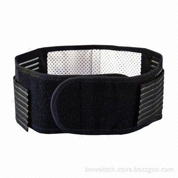 Tourmaline Auto-heating Back Support Belt, Reduces Lumbar Pain/Strain, Improves Micro-circulation